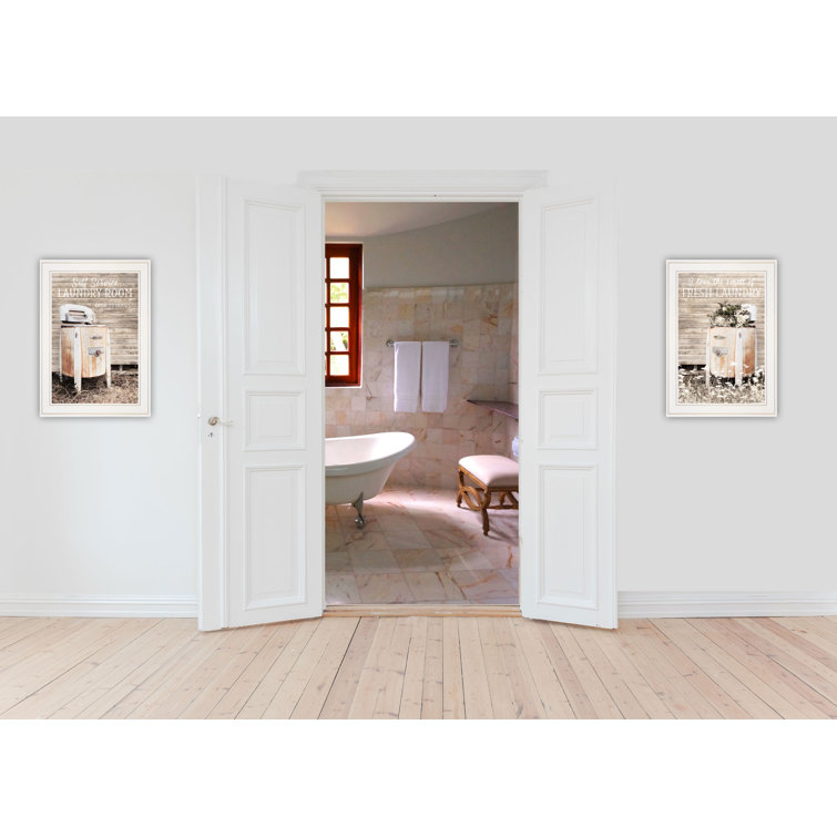 August Grove® "Laundry Room" Framed Wall Art for Living Room, Bedroom
